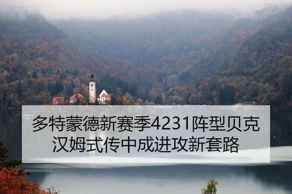 多特蒙德新赛季4231阵型贝克汉姆式传中成进攻新套路